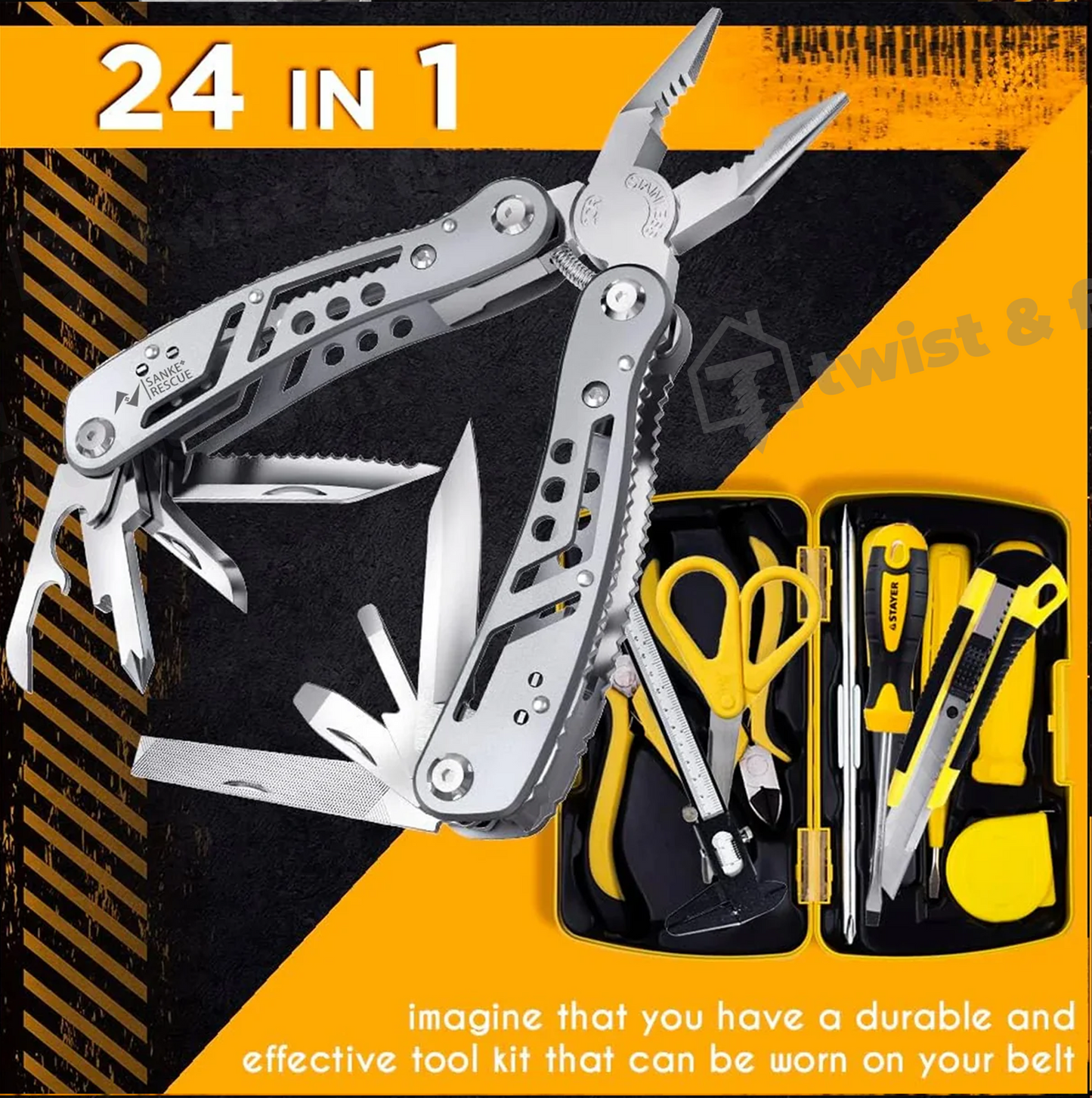 TwistAndFix™ Multifunctional Universal Diagonal Pliers