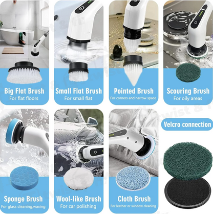 TwistAndFix™ 7 In 1 Electric Cleaning Scrub Brush